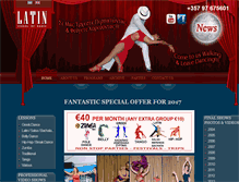 Tablet Screenshot of latinschoolofdance.com